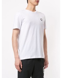 weißes T-Shirt mit einem Rundhalsausschnitt von Ea7 Emporio Armani