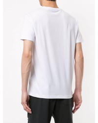 weißes T-Shirt mit einem Rundhalsausschnitt von Ea7 Emporio Armani