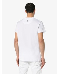 weißes T-Shirt mit einem Rundhalsausschnitt von Balmain