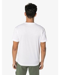 weißes T-Shirt mit einem Rundhalsausschnitt von Stone Island