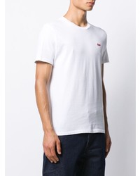 weißes T-Shirt mit einem Rundhalsausschnitt von Levi's