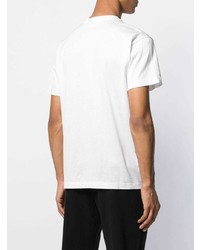 weißes T-Shirt mit einem Rundhalsausschnitt von Stone Island