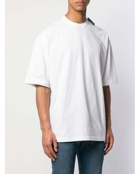 weißes T-Shirt mit einem Rundhalsausschnitt von Balenciaga