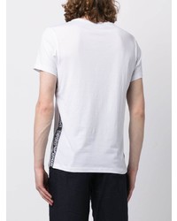 weißes T-Shirt mit einem Rundhalsausschnitt von Emporio Armani