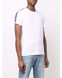 weißes T-Shirt mit einem Rundhalsausschnitt von Emporio Armani