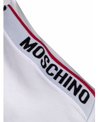 weißes T-Shirt mit einem Rundhalsausschnitt von Moschino