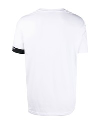 weißes T-Shirt mit einem Rundhalsausschnitt von DSQUARED2