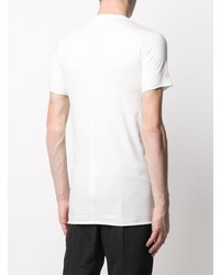 weißes T-Shirt mit einem Rundhalsausschnitt von Rick Owens