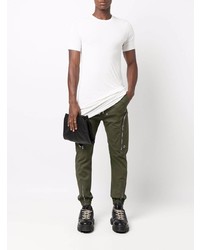 weißes T-Shirt mit einem Rundhalsausschnitt von Rick Owens DRKSHDW