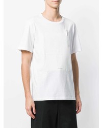 weißes T-Shirt mit einem Rundhalsausschnitt von Maison Margiela