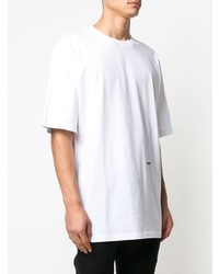 weißes T-Shirt mit einem Rundhalsausschnitt von Calvin Klein 205W39nyc