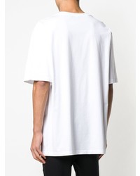 weißes T-Shirt mit einem Rundhalsausschnitt von Calvin Klein 205W39nyc