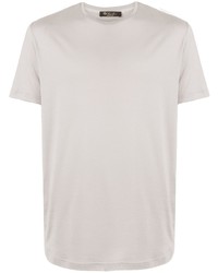weißes T-Shirt mit einem Rundhalsausschnitt von Loro Piana