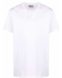 weißes T-Shirt mit einem Rundhalsausschnitt von Low Brand