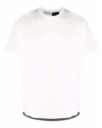 weißes T-Shirt mit einem Rundhalsausschnitt von Low Brand