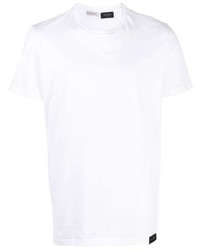 weißes T-Shirt mit einem Rundhalsausschnitt von Low Brand