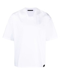 weißes T-Shirt mit einem Rundhalsausschnitt von Low Brand
