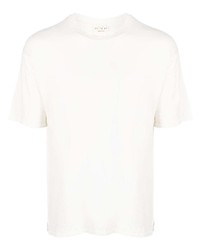 weißes T-Shirt mit einem Rundhalsausschnitt von Ma'ry'ya
