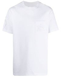 weißes T-Shirt mit einem Rundhalsausschnitt von Maharishi