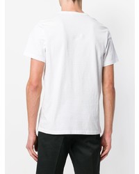 weißes T-Shirt mit einem Rundhalsausschnitt von MAISON KITSUNÉ