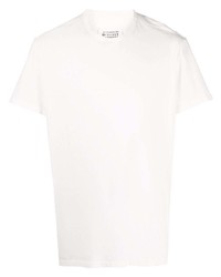 weißes T-Shirt mit einem Rundhalsausschnitt von Maison Margiela