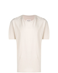weißes T-Shirt mit einem Rundhalsausschnitt von Maison Margiela