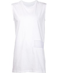 weißes T-Shirt mit einem Rundhalsausschnitt von Maison Martin Margiela