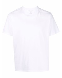 weißes T-Shirt mit einem Rundhalsausschnitt von Majestic Filatures