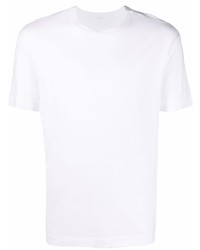 weißes T-Shirt mit einem Rundhalsausschnitt von Malo