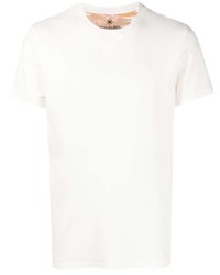 weißes T-Shirt mit einem Rundhalsausschnitt von Manuel Ritz