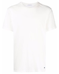 weißes T-Shirt mit einem Rundhalsausschnitt von Manuel Ritz