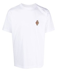 weißes T-Shirt mit einem Rundhalsausschnitt von Marcelo Burlon County of Milan