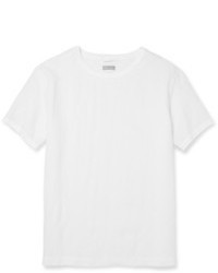 weißes T-Shirt mit einem Rundhalsausschnitt von Margaret Howell
