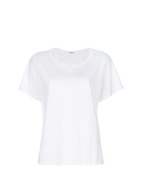 weißes T-Shirt mit einem Rundhalsausschnitt von Masscob