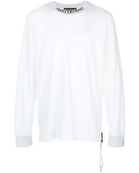 weißes T-Shirt mit einem Rundhalsausschnitt von Mastermind World