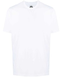 weißes T-Shirt mit einem Rundhalsausschnitt von Mazzarelli