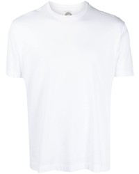 weißes T-Shirt mit einem Rundhalsausschnitt von Mazzarelli