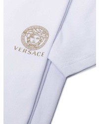 weißes T-Shirt mit einem Rundhalsausschnitt von Versace