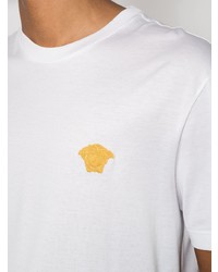 weißes T-Shirt mit einem Rundhalsausschnitt von Versace