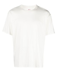 weißes T-Shirt mit einem Rundhalsausschnitt von Meta Campania Collective