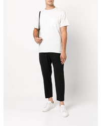 weißes T-Shirt mit einem Rundhalsausschnitt von rag & bone