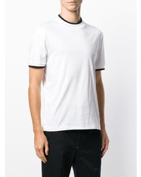 weißes T-Shirt mit einem Rundhalsausschnitt von Thom Browne