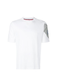 weißes T-Shirt mit einem Rundhalsausschnitt von Moncler Gamme Bleu
