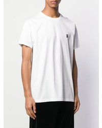 weißes T-Shirt mit einem Rundhalsausschnitt von Burberry