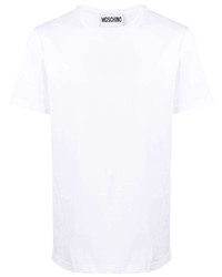 weißes T-Shirt mit einem Rundhalsausschnitt von Moschino