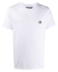 weißes T-Shirt mit einem Rundhalsausschnitt von Moschino