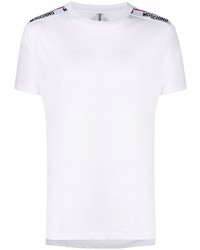 weißes T-Shirt mit einem Rundhalsausschnitt von Moschino