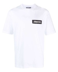 weißes T-Shirt mit einem Rundhalsausschnitt von Moschino