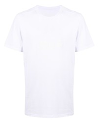 weißes T-Shirt mit einem Rundhalsausschnitt von MSGM