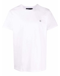 weißes T-Shirt mit einem Rundhalsausschnitt von MTL STUDIO